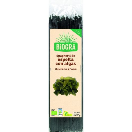 Espaguetis d'Espelta amb Algues (Espirulina i Fucus)