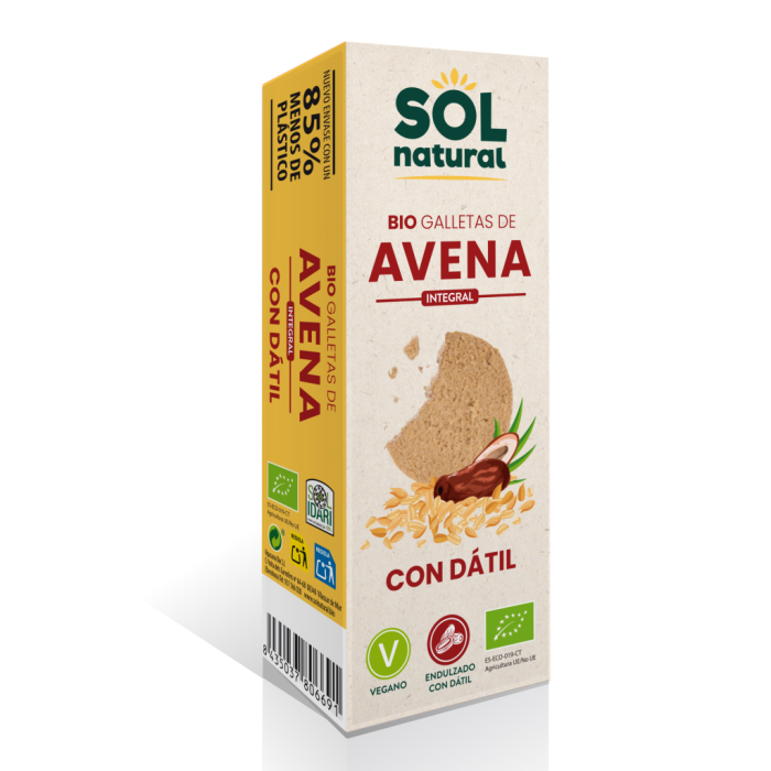 Galetes d'Avena Endolcides amb Dàtil BIO