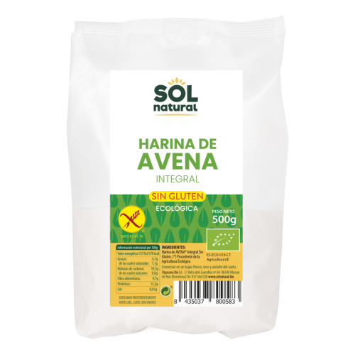 Farina d'Avena Integral Sense Gluten BIO