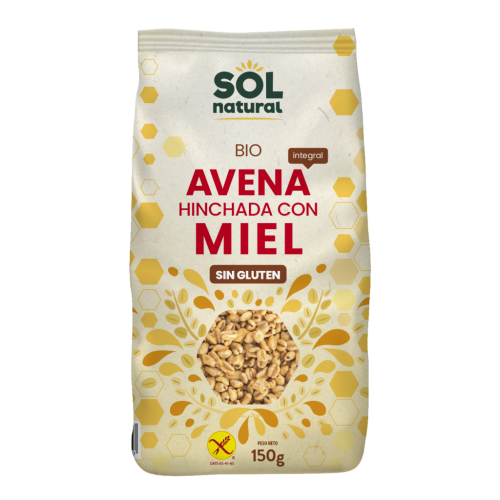 Avena Inflada amb Mel Sense Gluten BIO