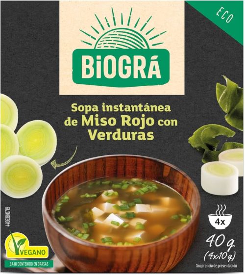 Sopa Miso Vermell amb Verdures BIO