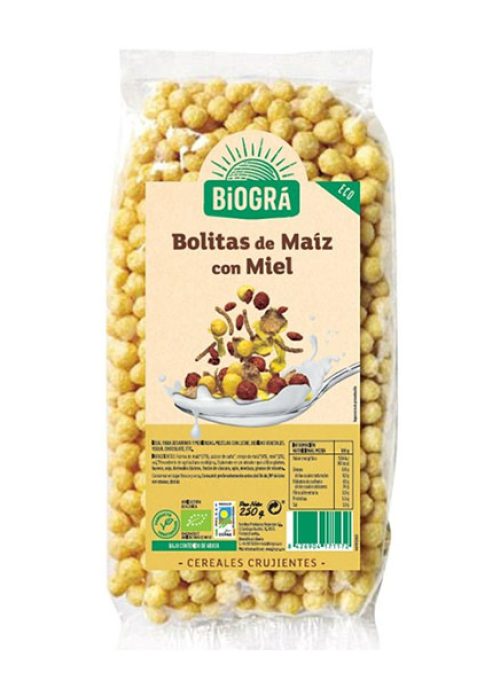 Boletes de blat de moro amb mel 250g