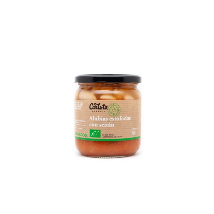 MONGETES ESTOFADES AMB SEITAN BIO