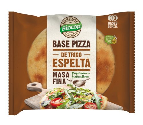 BASE DE PIZZA D’ESPELTA MASSA FINA BIOCOP 390 G