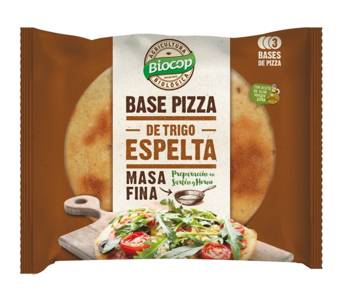 BASE DE PIZZA D’ESPELTA MASSA FINA BIOCOP 390 G