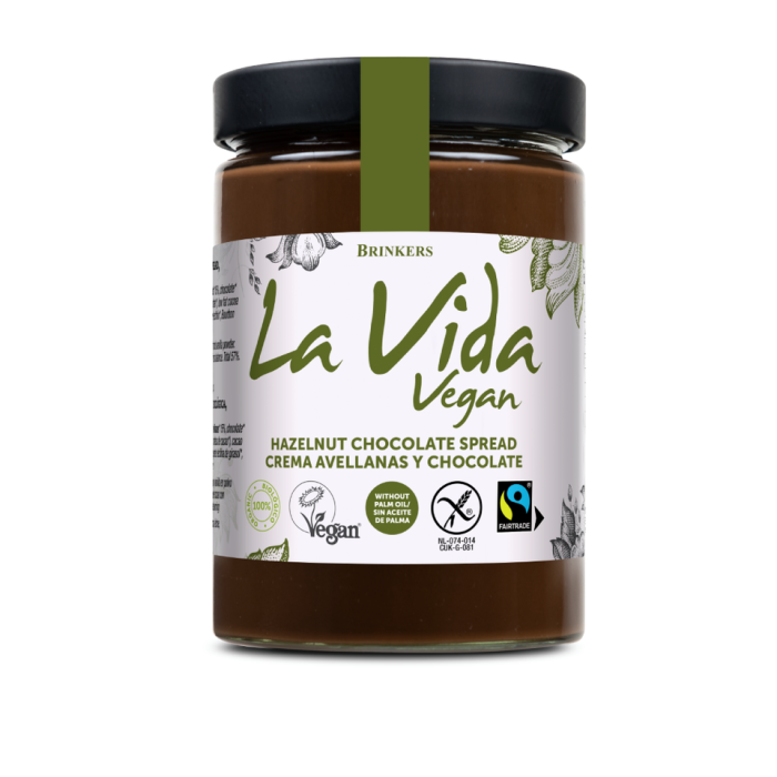CREMA DE XOCOLATA I AVELLANES LA VIDA VEGAN 600 G