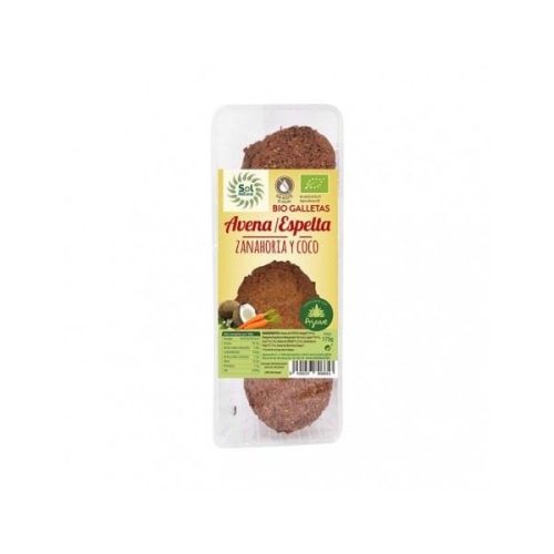 Galetes d'Espelta, Avena, Pastanaga i Coco BIO