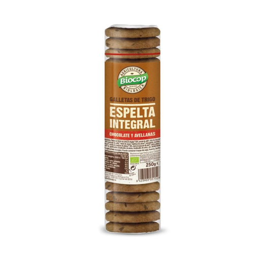 Galetes de Blat Espelta Int. Xoco i Avellanes Biocop 250g