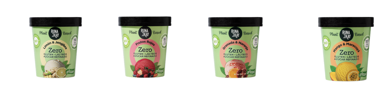 gelats de fruita helados de fruta